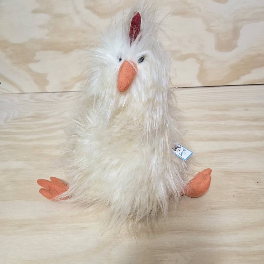 Jellycat Silkie Chelsea Chicken Plush Pet Stuffed Animal 12" NEW Retired NWT